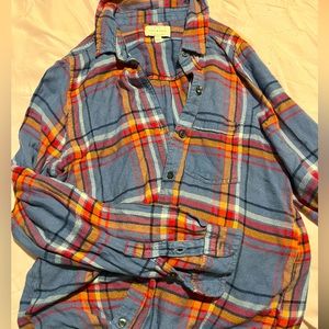 Cute light plaid long sleeve, size small.